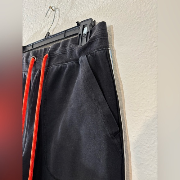 Psycho Bunny Men’s Jogger Sweatpants Black Multicolor Stripe Logo Size Small - Picture 5 of 10